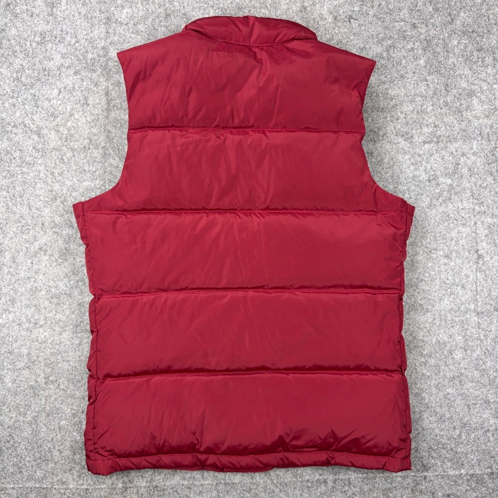 Lands End Vest Womens Small Red Down Insulated Puffer Snap Front Outdoor Gorp - Picture 9 of 13